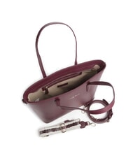 MARIO VALENTINO ZERO RE Geantă de cumpărături cu curea de umăr cu logo prună uscată - Genți femei - 4