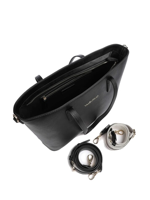 ZERO RE Geantă de cumpărături cu curea de umăr cu logo negru - Genți femei