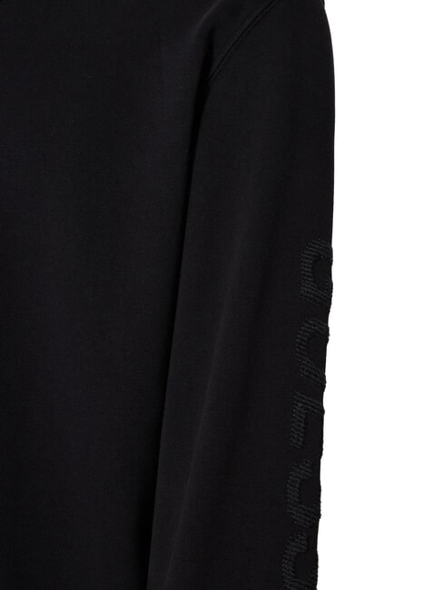 EMBRO ON SLEEVE  Hanorac din amestec de bumbac jetbla - hanorace