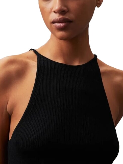 CK JEANS Rochie scurtă cu nervuri ck negru - Haine de femeie