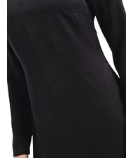 CALVIN KLEIN CK JEANS Rochie scurtă cu mâneci lungi și logo integral floral negru tonal aop - Haine de femeie - 3
