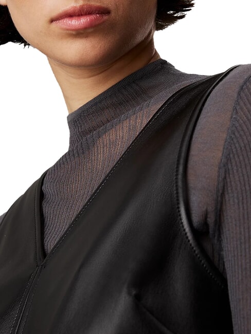 CK JEANS Rochie scurtă fără mâneci ck negru - Haine de femeie