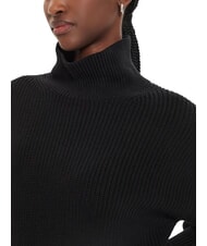 CALVIN KLEIN CK JEANS Rochie scurtă supradimensionată cu guler înalt ck negru - Haine de femeie - 3