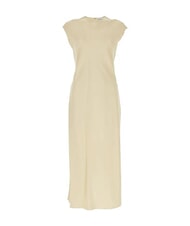 CALVIN KLEIN CK Rochie midi decupată cu crăpături laterale cenușă de lemn - Haine de femeie - 5