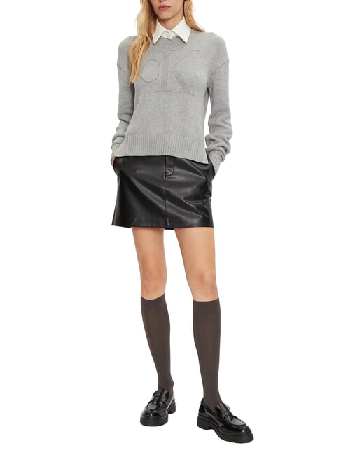 CK JEANS Mini-fustă moale ck negru - Fuste pentru femei