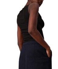 CALVIN KLEIN CK Fustă midi cu dungi subțiri cer nocturn / dungă gri de dimineață - Fuste pentru femei - 3