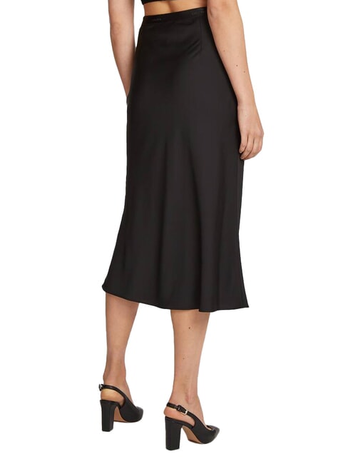 CK Fustă longuette strălucitoare ck negru - Fuste pentru femei