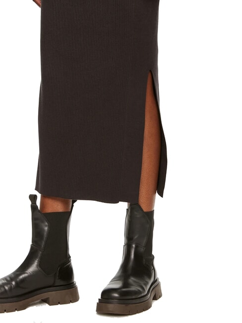 CK JEANS Fustă midi elastică ck negru - Fuste pentru femei