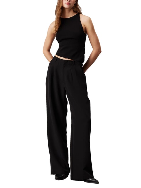 CK JEANS Maiou asimetric ck negru - tricou