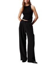 CALVIN KLEIN CK JEANS Maiou asimetric ck negru - tricou - 4