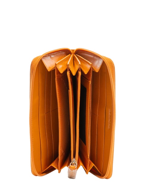 CRAYON Portofel din piele ORANGE - Portofele femei