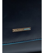 PIQUADRO BLUE SQUARE  Geantă clutch cu curea de umăr albastru - Genți femei - 4