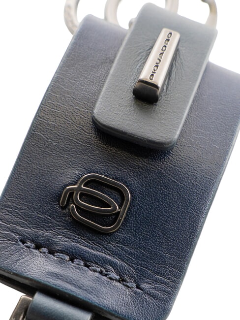 CUBE Breloc cu inel dublu albastru - Portchei