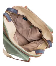 PIQUADRO CIRCLE Geanta rucsac din piele verde albastru - Serviete birou - 5