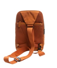 PIQUADRO WOODY Rucsac cu un singur umăr din material din piele ORANGE - Rucsacuri pentru laptop - 3