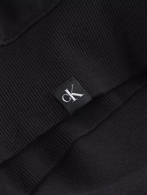 CK JEANS Hanorac scurt cu fermoar complet și glugă ck negru - Hanorace pentru femei