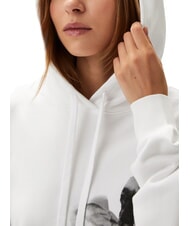 CALVIN KLEIN CK JEANS Hanorac cu imprimeu alb strălucitor - Hanorace pentru femei - 3