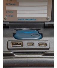 PIQUADRO BIZ Cărucior pentru bagaje de m&acirc;nă, suport pentru PC negru - Bagaje de m&acirc;nă - 7