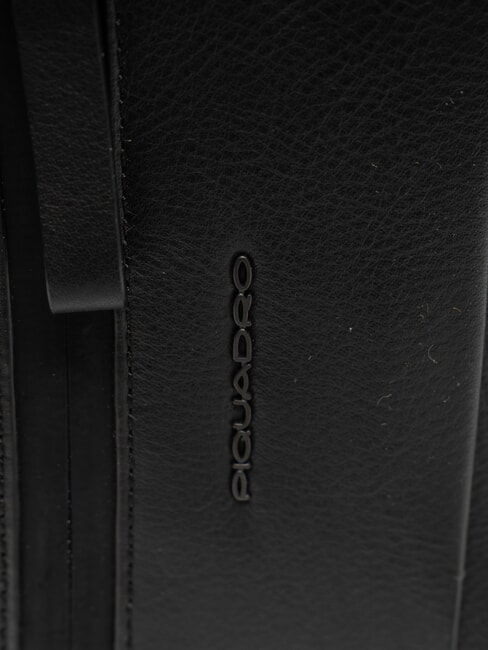 CHARLIE Geantă de piele negru - Genți de umăr bărbați