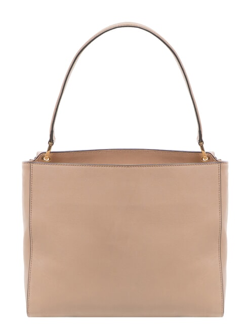 DAFNE Geanta tableta din piele nucă de cocos/roz - Genți femei