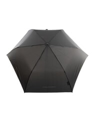 PIQUADRO NABUCCO Mini umbrelă cu husă din piele negru - Umbrele - 2