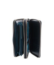 PIQUADRO BLUE SQUARE Suport document din piele albastru - Accesorii de călătorie - 2