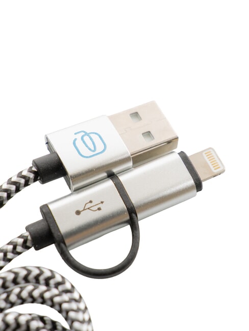 BAGMOTIC Clemă de cablu din piele cu cablu USB Piele / Albastru - Accesorii de călătorie