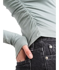 CALVIN KLEIN CK JEANS Tricou cu mânecă lungă și guler rotund gri ardezie - tricou - 4