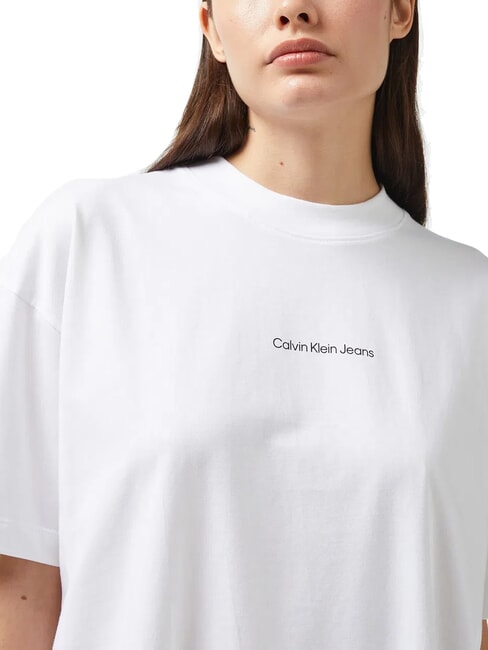 CK JEANS Tricou cu mânecă scurtă, croială lejeră, cu imprimeu alb strălucitor - tricou