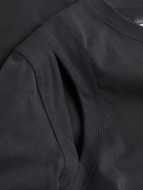 CK Tricou cu mânecă scurtă și decupaj ck negru - tricou