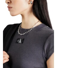 CALVIN KLEIN CK JEANS Tricou scurt cu mânecă scurtă negru spălat - tricou - 3