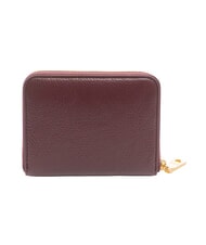 LOVE MOSCHINO LOCKED IN GOLD  Portofel mic cu fermoar vin - Portofele femei - 3