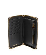 BORBONESE CLASSICA  Portofel cu fermoar OP / NATURAL / NEGRU - Portofele femei - 2