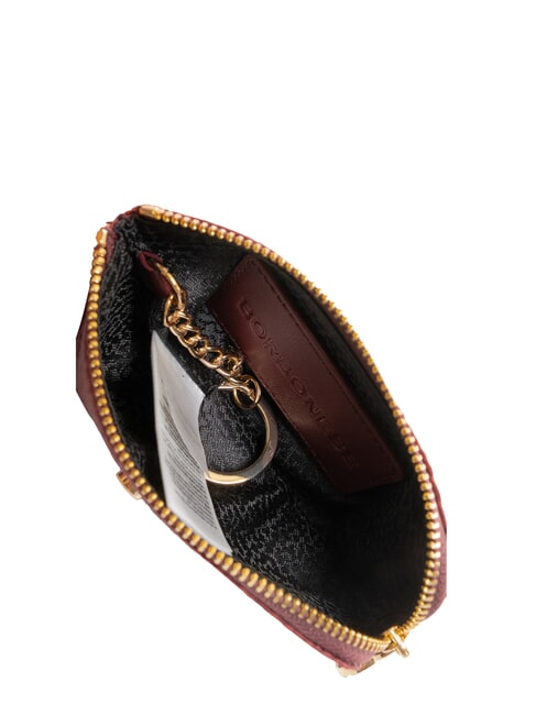 CLASSICA Husa pentru monede cu breloc merlot - Portchei