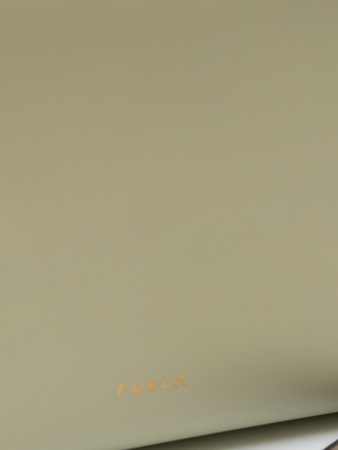 NUVOLA Mini geanta de umar din piele salvie ușoară - Genți femei