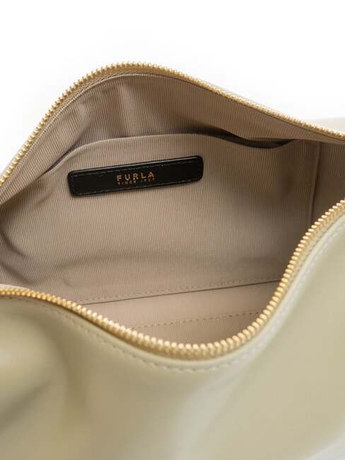 NUVOLA Mini geanta de umar din piele salvie ușoară - Genți femei