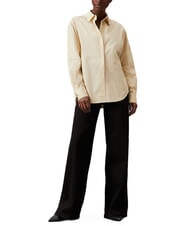 CALVIN KLEIN CK Cămașă cu mânecă lungă, croială lejeră frasin de lemn / dungă de cafea cu gheață - Cămăși - 4