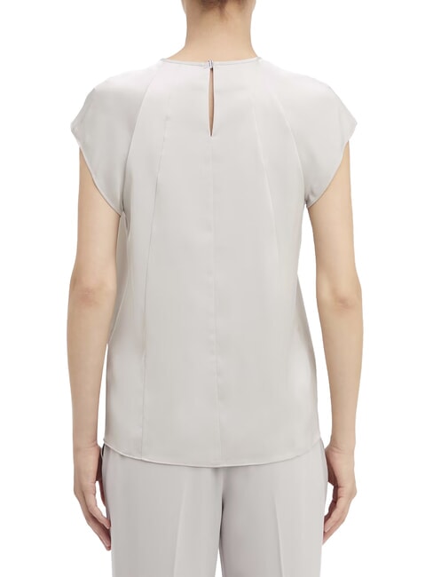 CK Cămașă din satin cu mânecă scurtă pietricică de nisip - Cămăși