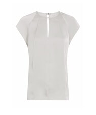 CALVIN KLEIN CK Cămașă din satin cu mânecă scurtă pietricică de nisip - Cămăși - 4