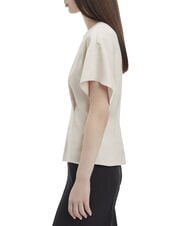 CALVIN KLEIN CK Cămașă din satin cu m&acirc;necă scurtă dimineață gri - Cămăși - 3