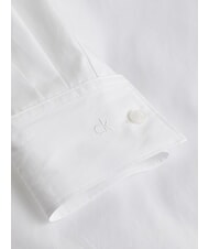 CALVIN KLEIN CK Cămașă cu m&acirc;necă lungă, croială lejeră alb strălucitor - Cămăși - 6