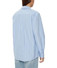 CALVIN KLEIN CK Cămașă cu m&acirc;necă lungă, croială lejeră egretă / dungă plasată pe cerul nopții - Cămăși - 2