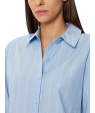 CALVIN KLEIN CK Cămașă cu m&acirc;necă lungă, croială lejeră egretă / dungă plasată pe cerul nopții - Cămăși - 3