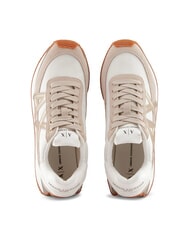 ARMANI EXCHANGE ROYALE SUEDE AIR MESH Adidași nisip+auriu pal - Pantofi femei - 4