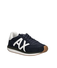 ARMANI EXCHANGE ROYALE SUEDE AIR MESH Teniși din piele cu logo AX - Pantofi bărbați