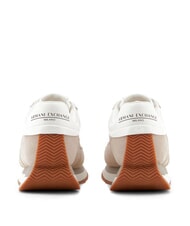 ARMANI EXCHANGE ROYALE SUEDE AIR MESH Adidași nisip+auriu pal - Pantofi femei - 3