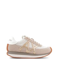 ARMANI EXCHANGE ROYALE SUEDE AIR MESH Adidași nisip+auriu pal - Pantofi femei - 2