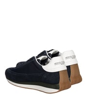 ARMANI EXCHANGE ROYALE SUEDE AIR MESH Teniși din piele cu logo AX bleumarin+alb-gălbui - Pantofi bărbați - 3