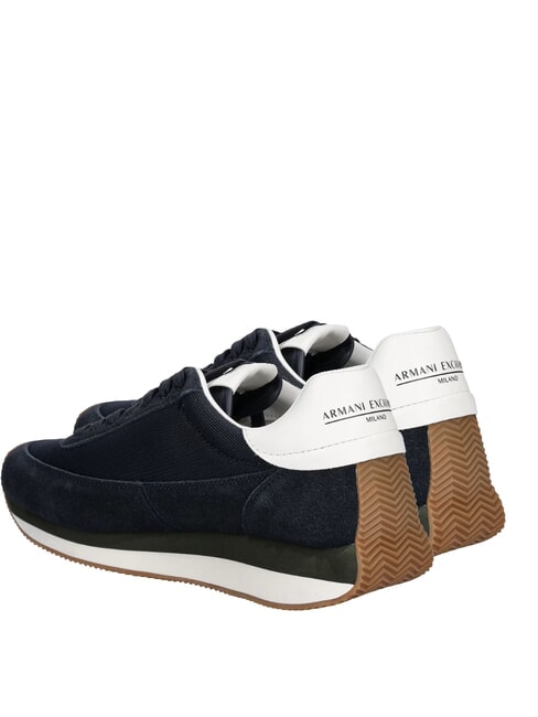 ROYALE SUEDE AIR MESH Teniși din piele cu logo AX bleumarin+alb-gălbui - Pantofi bărbați