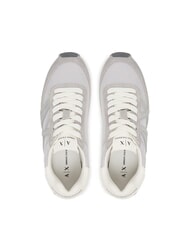 ARMANI EXCHANGE ROYALE SUEDE AIR MESH Adidași gri+argintiu - Pantofi femei - 4
